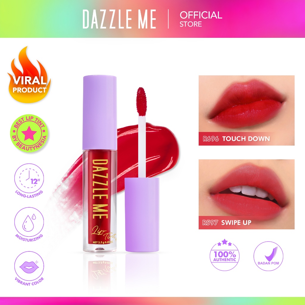 (GIE MART) DAZZLE ME Ink-Licious Lip Tint | Hyper Stay Long Lasting Liquid Lip Stain Moisturizing Li