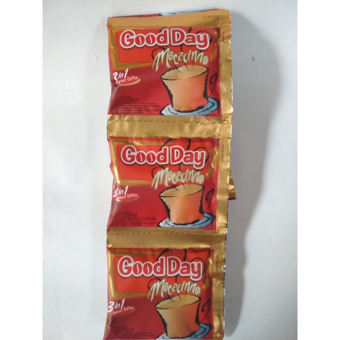

New Kopi Good Day Mocacinno 3In1 Instan Coffee Dapat 1 Dus Isi 36