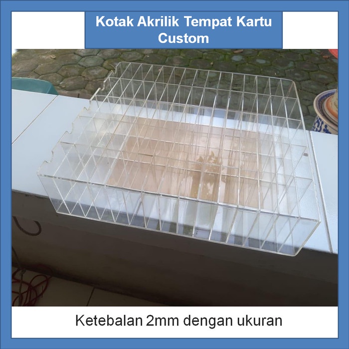 

[Promo]New Kotak Akrilik Tempat Kartu Custom