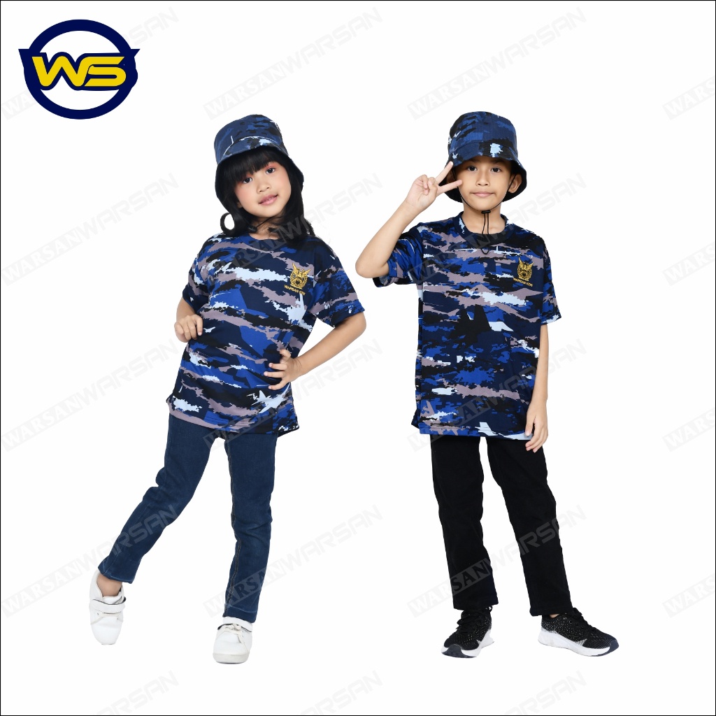 BAJU TNI AU ANAK BORDIR TERBARU / BAJU ANAK DRYFIT TNI AU ANAK TERBARU / KAOS OBLONG TNI AU ANAK