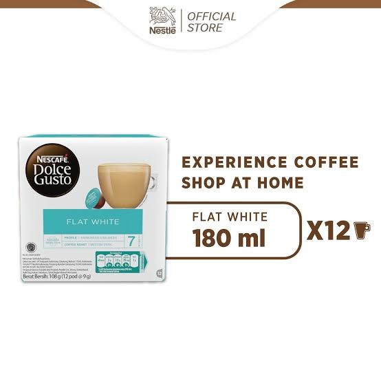 

Kopi Kapsul Nescafe Dolce Gusto Flat White Coffee Capsule