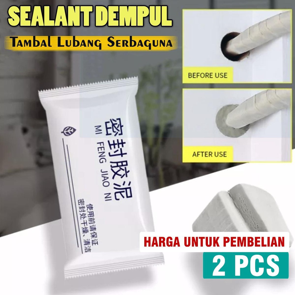

Sealant Dempul Penutup Lubang Sealant Repair Instant / Tambal Lubang Tembok Serba guna Segel Lubang Pipa Ac