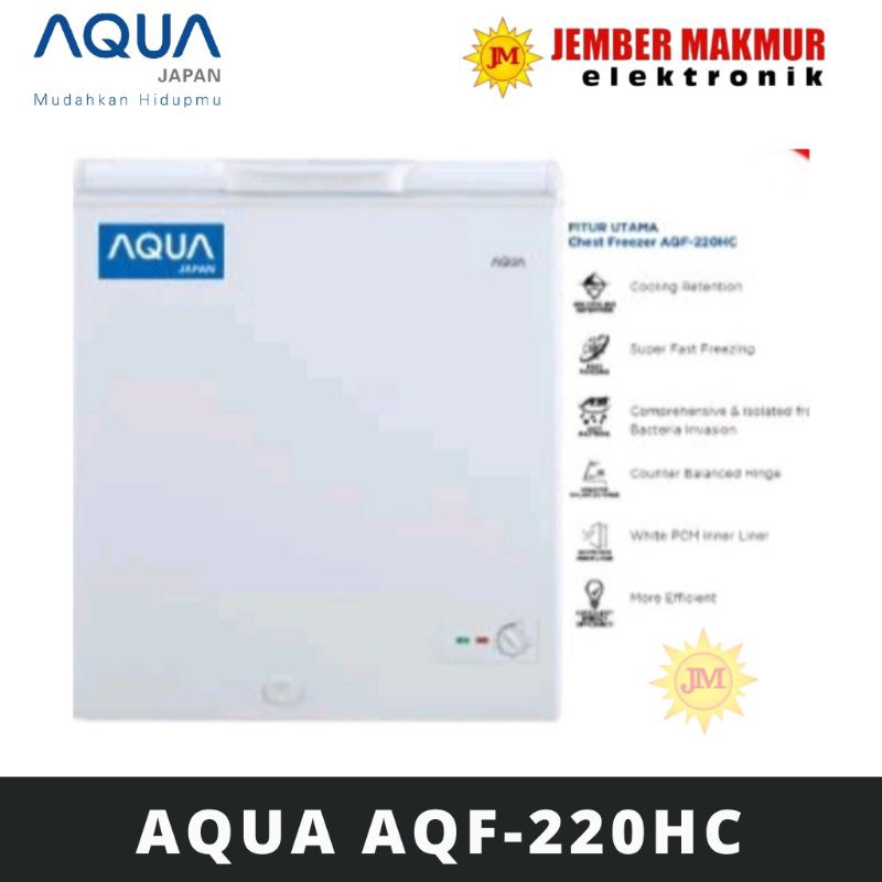 PROMO AQUA AQF220HC FREEZER BOX 200L CHEST FREEZER