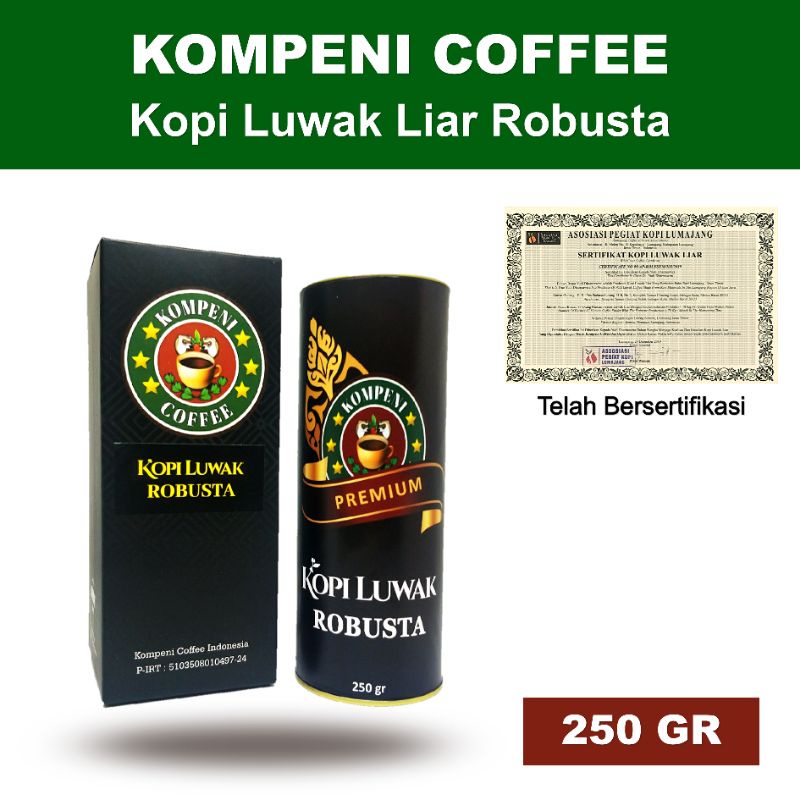 

Kopi Luwak Asli Robusta 250gr