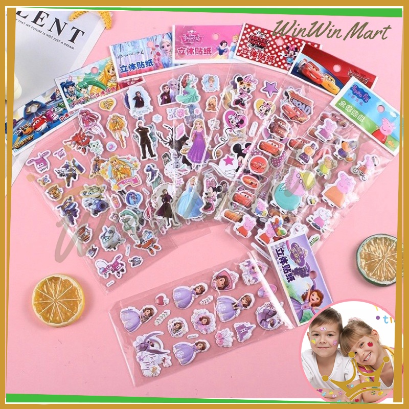

Stiker Anak 3D/Mainan anak timbul/Stiker Mainan Tempel/Stiker Karakter