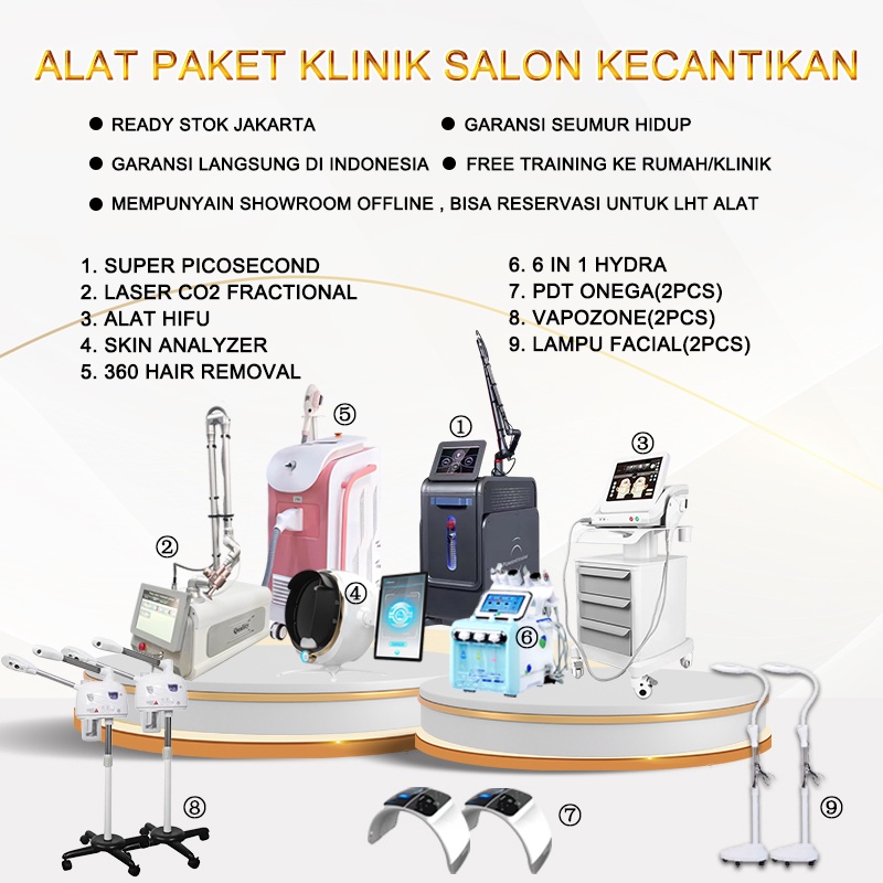 promo spesial 【pengiriman gratis】alat Paket Klinik Salon Kecantikan laser co2 fractional/laser picos