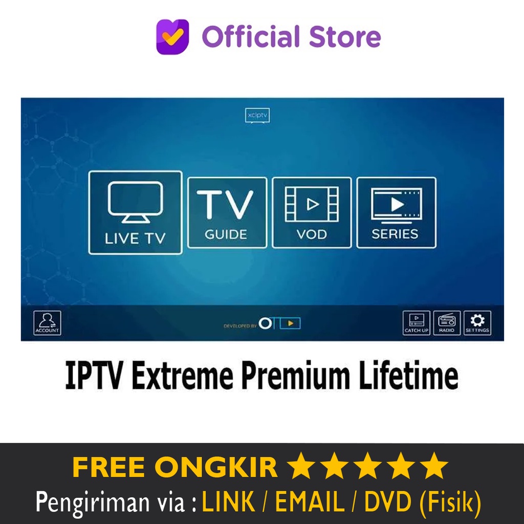 Akun IPTV Extreme Premium Lifetime Unlock Channel Full HD - VOD Series - Sub Indo