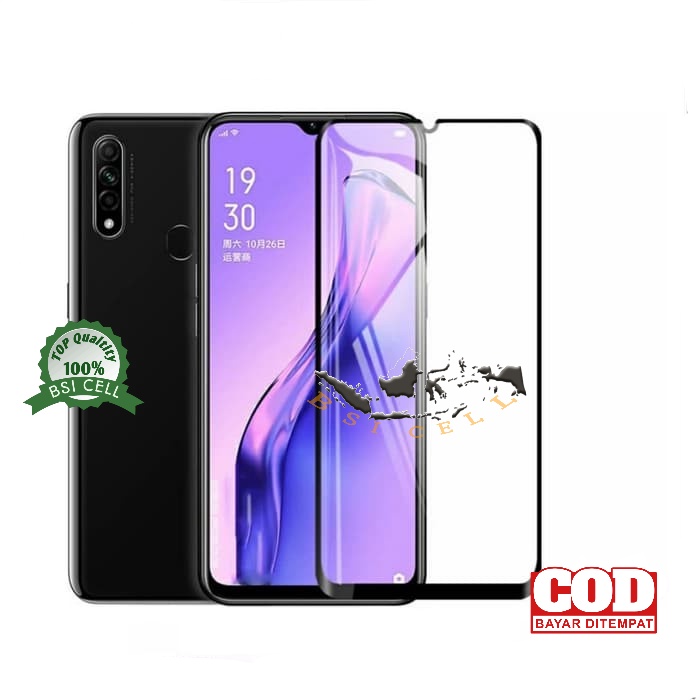 TEMPERED GLASS FULL LAYAR OPPO A31 (CPH2015)/PELINDUNG LAYAR DEPAN/ANTI GORES LAYAR FULL