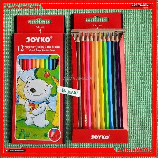 

Pensil Warna Panjang Joyko CP-12PB Kualitas Super