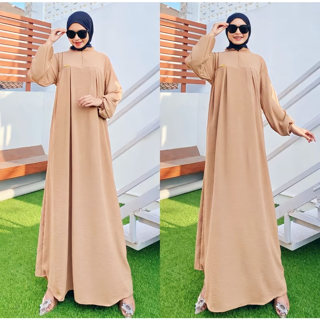 GAMIS CRINKLE AIRFLOW TERBARU REMAJA BISA BUSUI TERLARIS 2023 // GAMIS WANITA KEKINIAN /GAMIS POLOS 