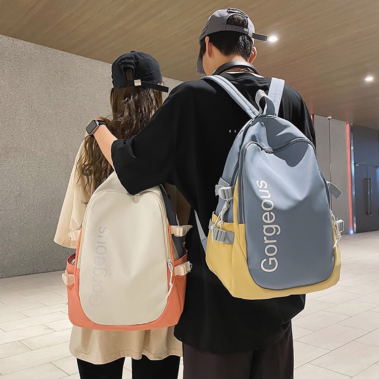 Tas ransel sekolah anak smp / sma  Murah Couple Unisex Tas Sekolah Backpack School