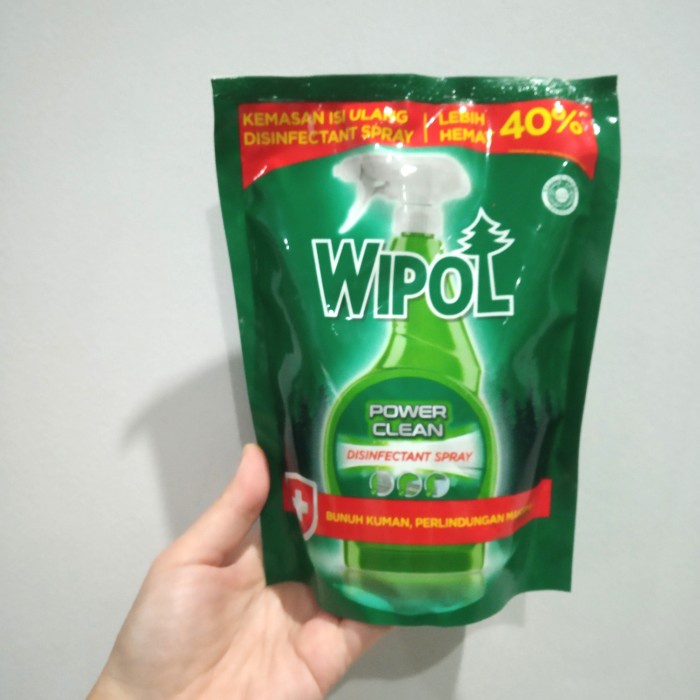 Wipol Power Clean Disinfectant Spray 450 ml pouch refill