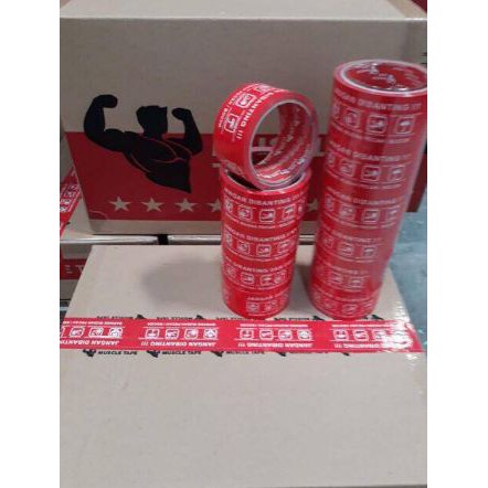 

1 DUS / 72 ROLL LAKBAN FRAGILE MUSCLE 2 INCH 48 MM X 50 YARD BONUS 1 PULPEN JGN DIBANTING KHUSUS GOJ