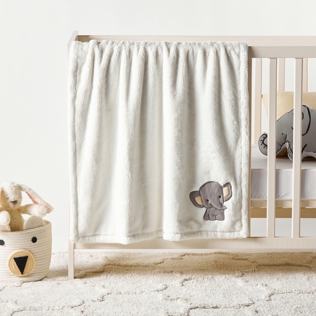 Babyshop Juniors Elephant Applique Blanket