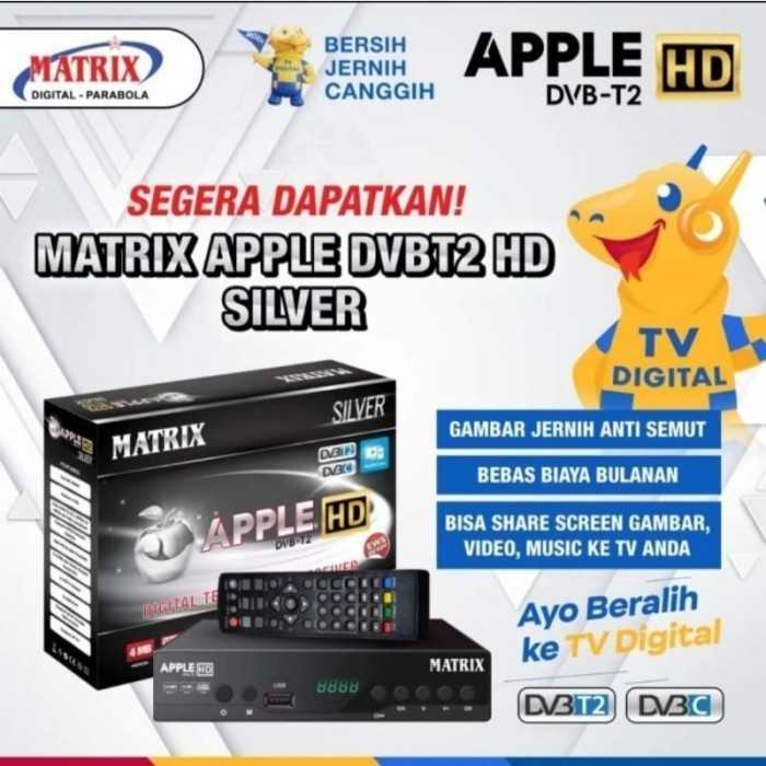 Matrix Apple HD Silver Set Top Box STB TV Digital DVBT2 New DVB-T2 UHF
