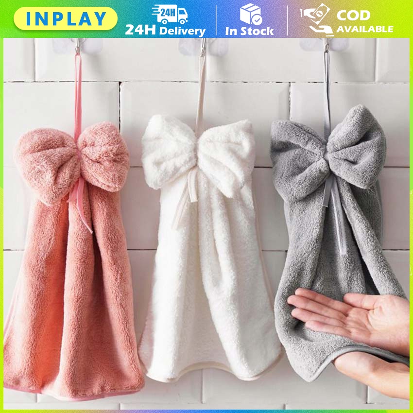 Lap Tangan Handuk Coral Fleece Microfiber / Coral Fleece Quick Dry Towel / Lap Gantung Dapur Estetik