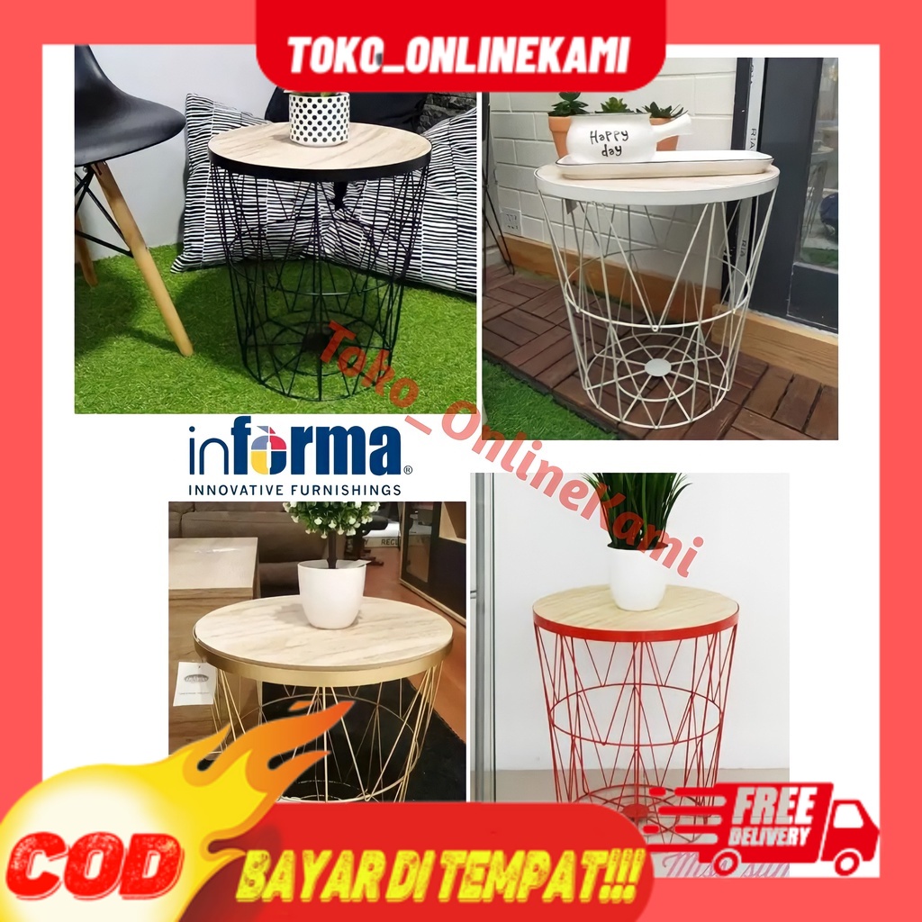 FREE ONGKIR MEJA TOPAZ Minimalis dengan Penyimpanan/ topaz informa / meja topaz informa / storage