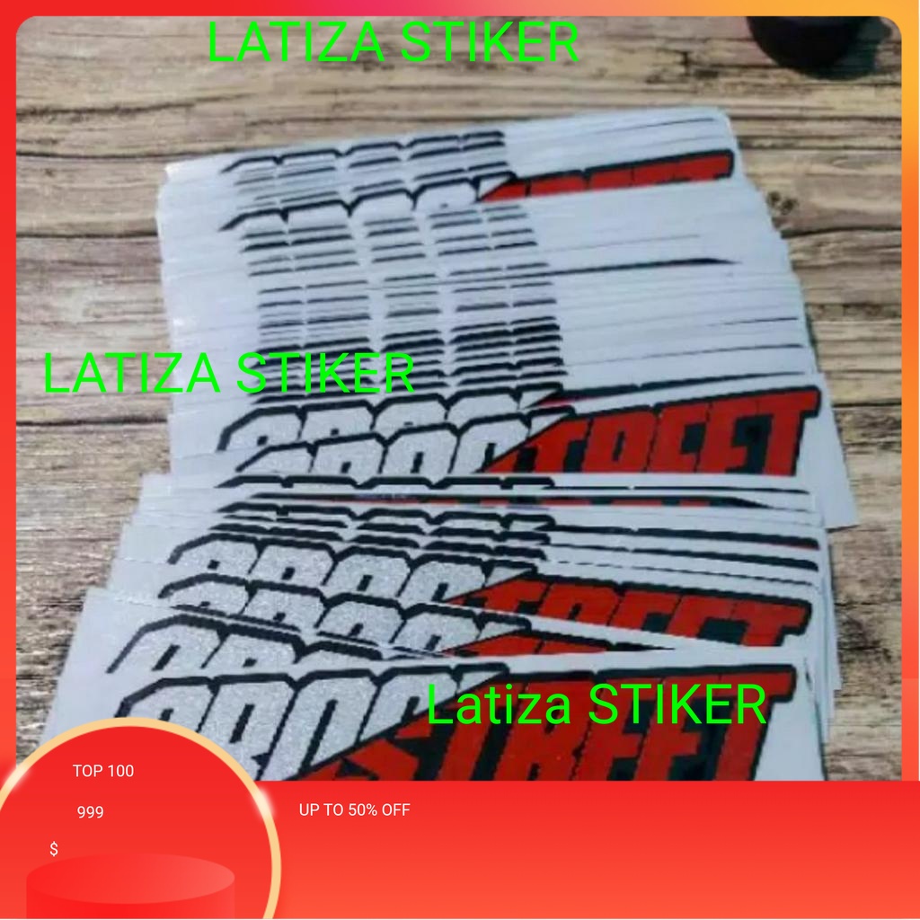Stiker Motor PROSTREET Logo Full Warna Hologram Stiker Body Motor Body Mobil latiza stiker