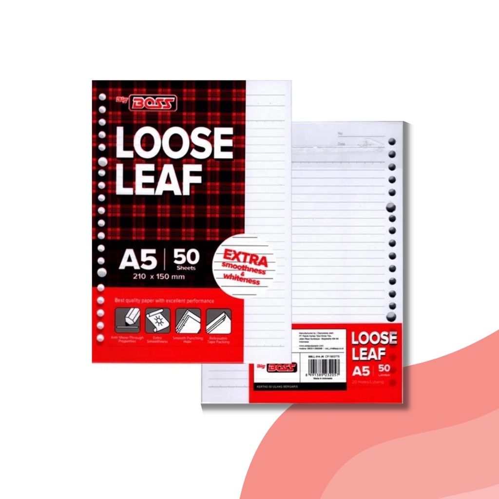 

BigBoss Loose Leaf A5 50 Lembar