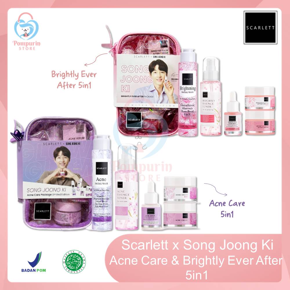 SCARLETT x Song Joong Ki Bundling Package 5in1 Limited Edition - Brightly Ever After / Acne Care - P