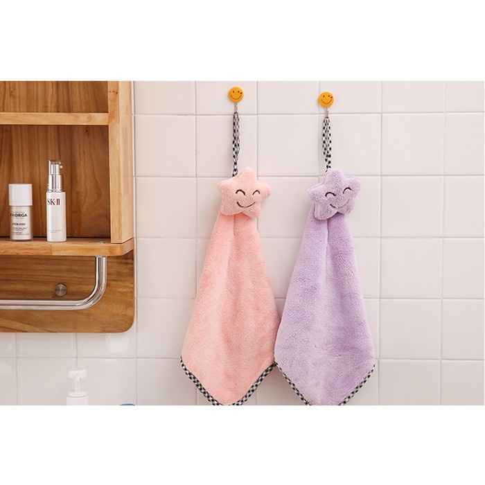 Cod Kain Lap Serbet Handuk Tangan Bintang Star Hand Towel Handuk Kebersihan