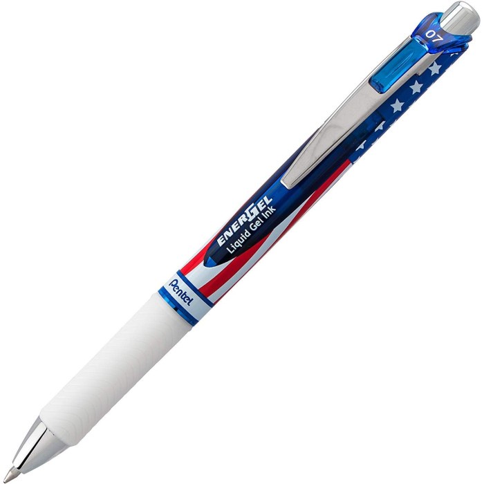 

Pentel Energel 0.7 USA Flag Limited Edition (Ink: Black)