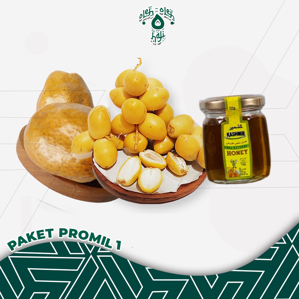 

Paket Promil Hemat 1 (Kurma Muda, Madu, Buah Zuriat)