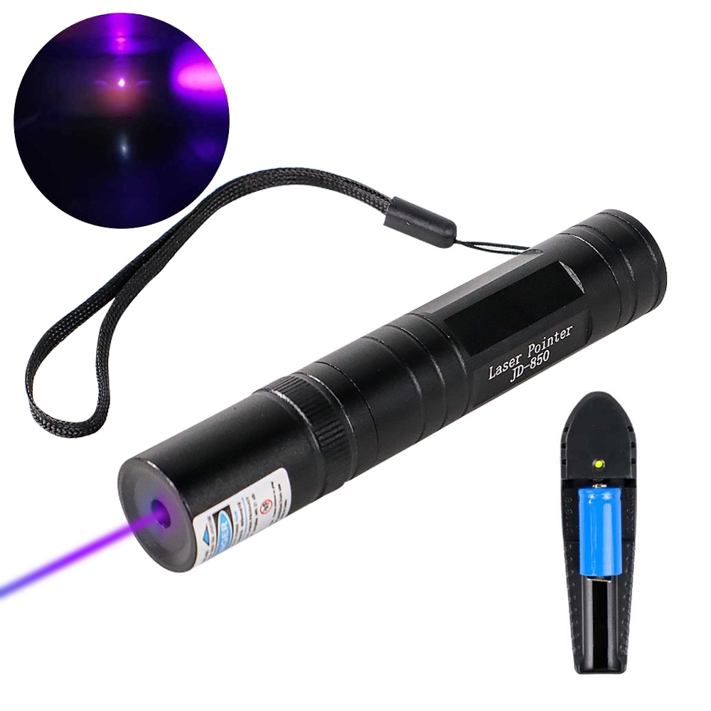 Laser Ungu Jarak Jauh Besar Lampu UV Ultraviolet LED UltraPointer Purple 5MW 405NM