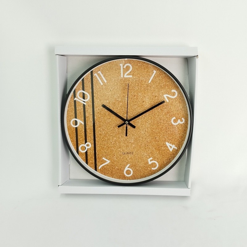 Jam Dinding Tempel Besar Analog Creative Design Vintage Aesthetic Minimalis Motif Kayu