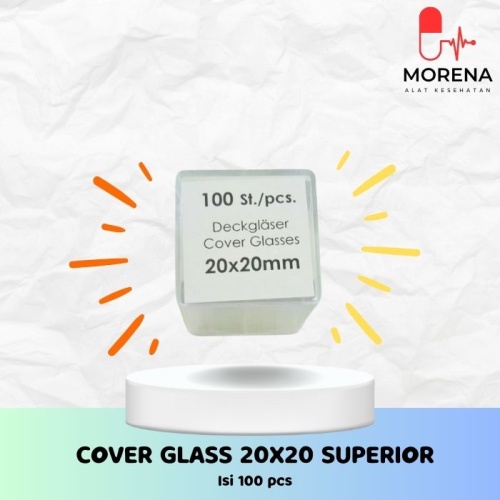 SUPERIOR-Cover Glass/ Kaca penutup Preparat/ Deck Glass 20x20