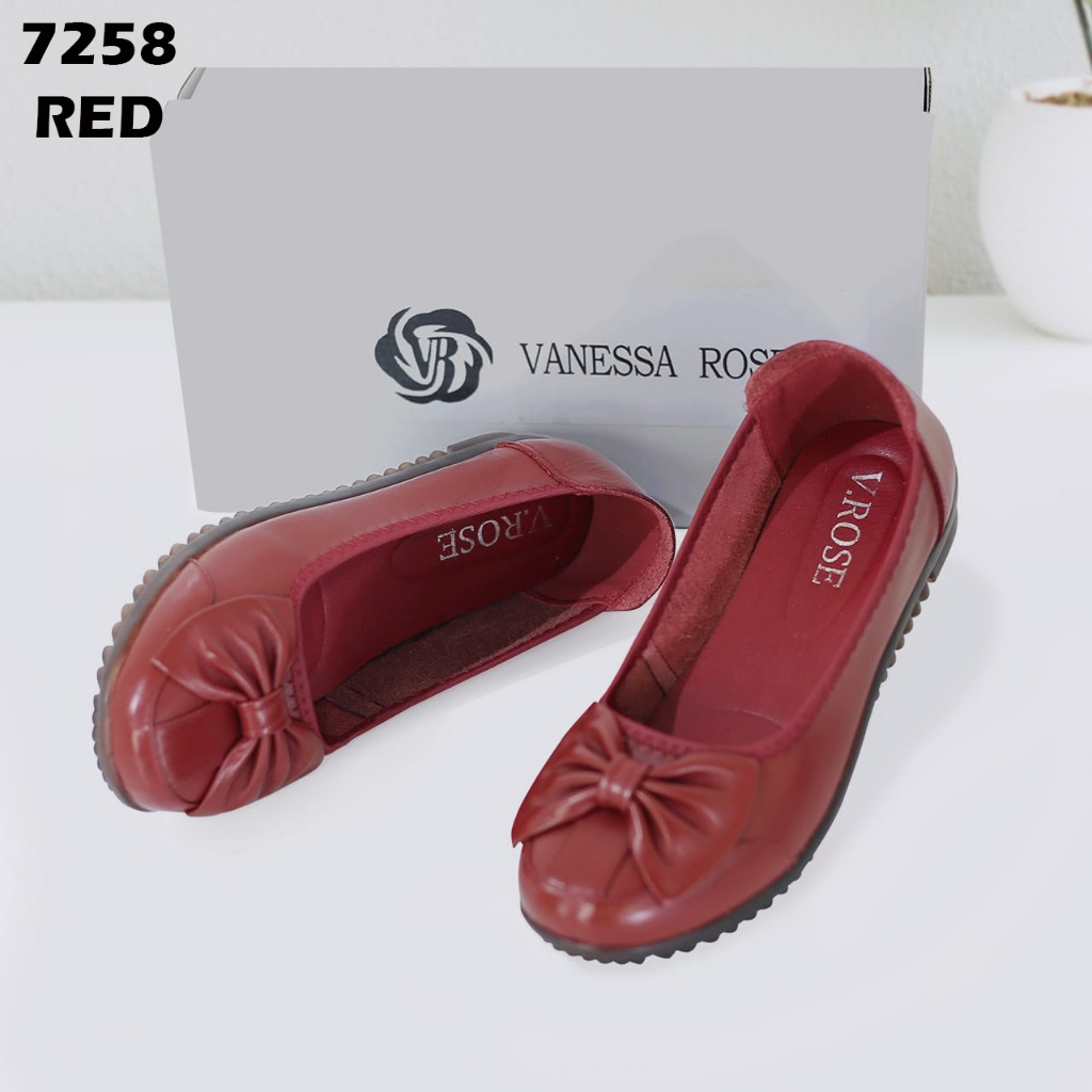 pjb_jakarta2018) NEW - (COD) Sepatu Flat Wanita Kulit Asli High Quality Import W7258 Sepatu Wanita K