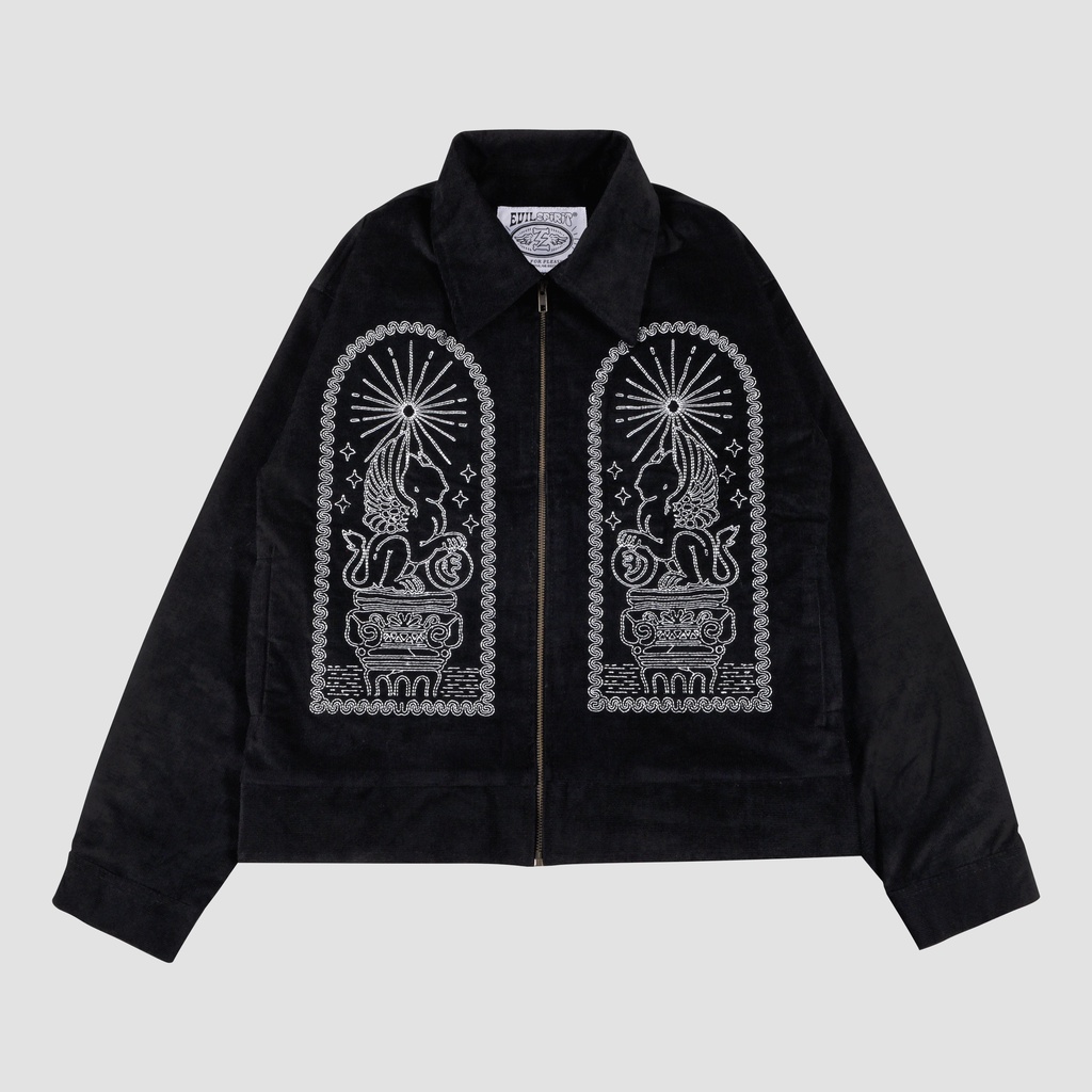 EVILSPIRIT JACKET CORDUROY - FREYA BLACK UNISEX