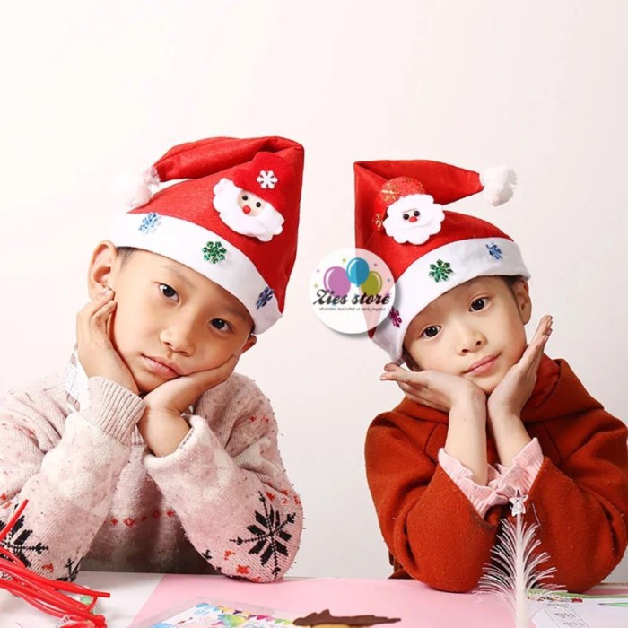 TPSJS-188 Topi Natal Merry Xmas Boneka / Topi Merry Christmas