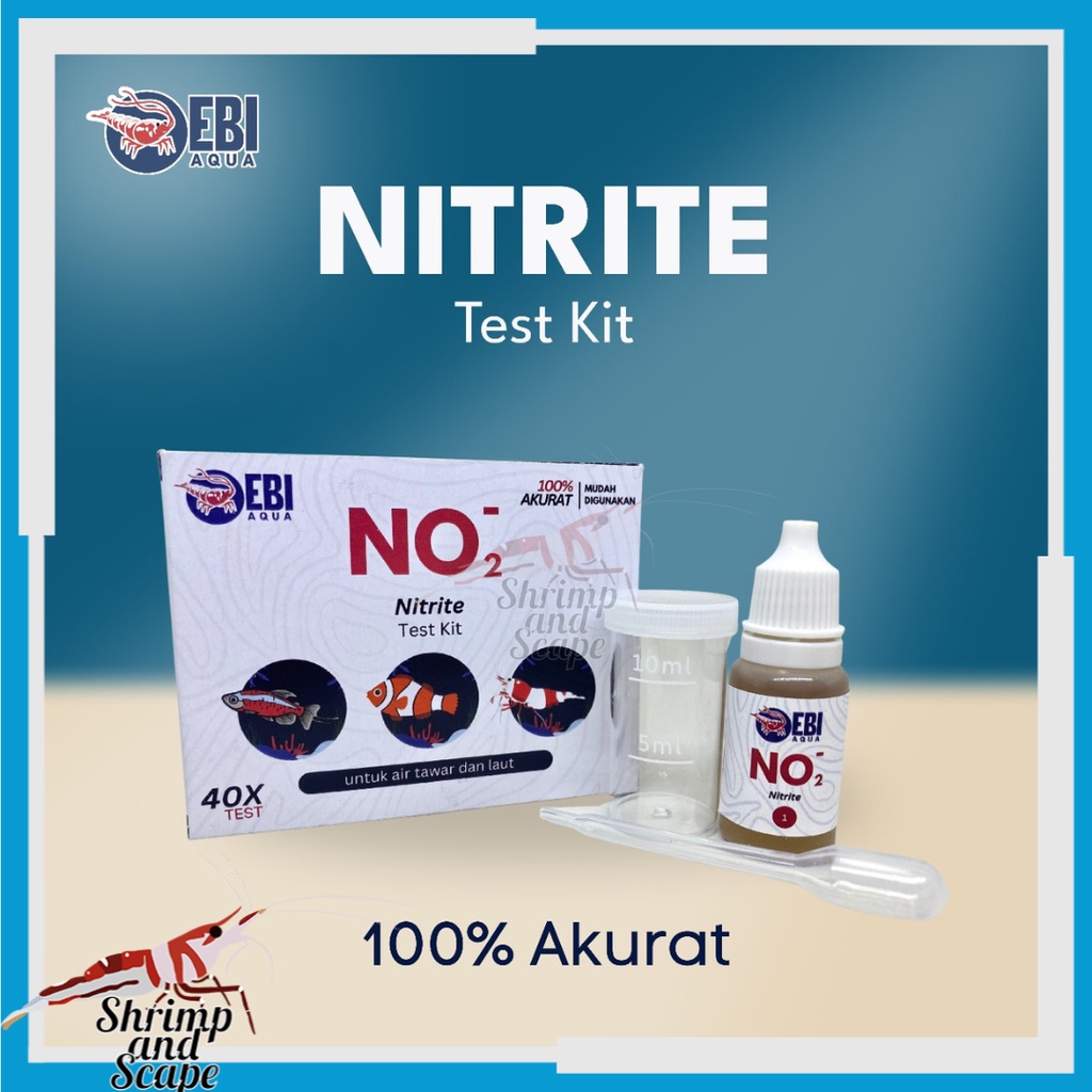 EBI NO2 Nitrite Water Test Kit Alat Tes Air Nitrit Aquascape Reef