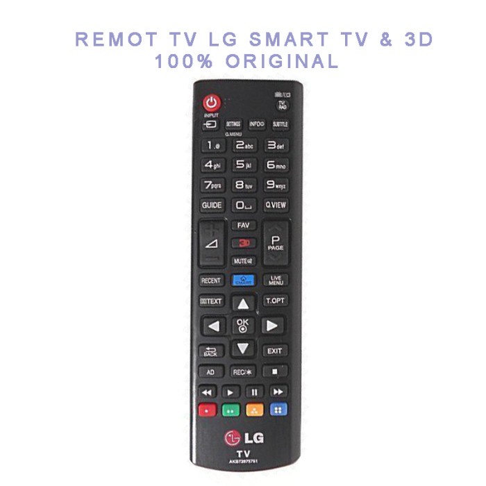 Remote / Remot TV LED LCD LG  SMART TV 3D