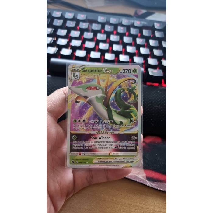 Serperior VSTAR - 008/195 - Ultra Rare Sword & Shield: Silver Tempest