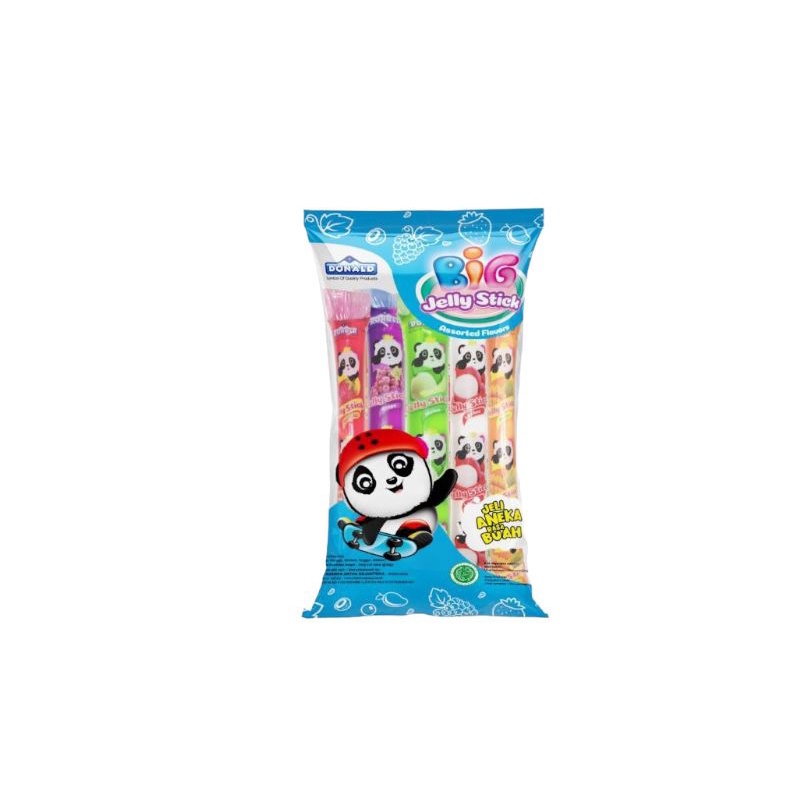 

Donald Big Jelly Stick Assorted Flavors-Netto 300gr (10 pcs @30gr)