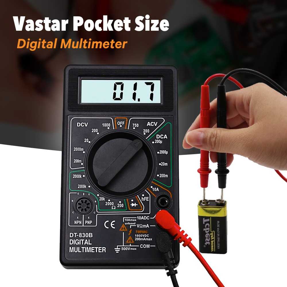 

Vastar Pocket Size Digital Multimeter - DT830B