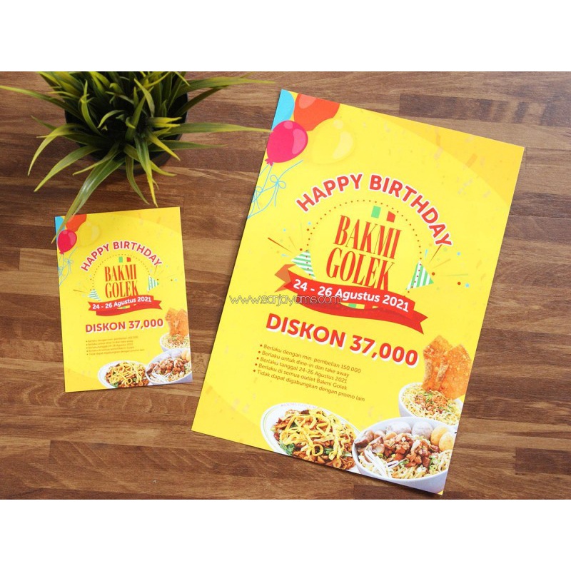 

CETAK BROSUR PAMFLET JUALAN SEKOLAH PAKET 100 LEMBAR FREE DESIGN UK A6 A5 A4 DL SATU SISI FULL COLOUR PROMO COD GRATIS ONGKIR