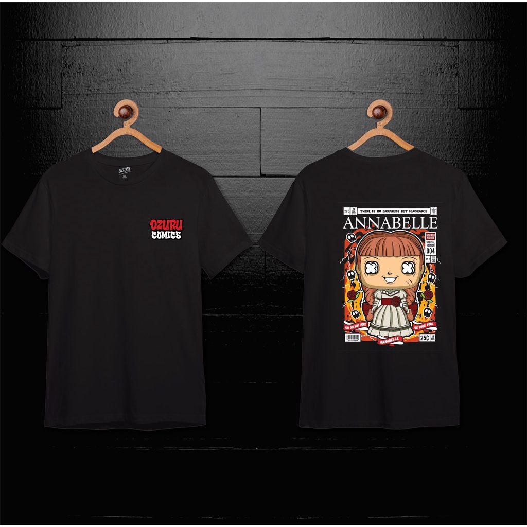 【COD】 NEW Ozuru Comics T-shirt Annabelle Kaos Design Premium KAOS