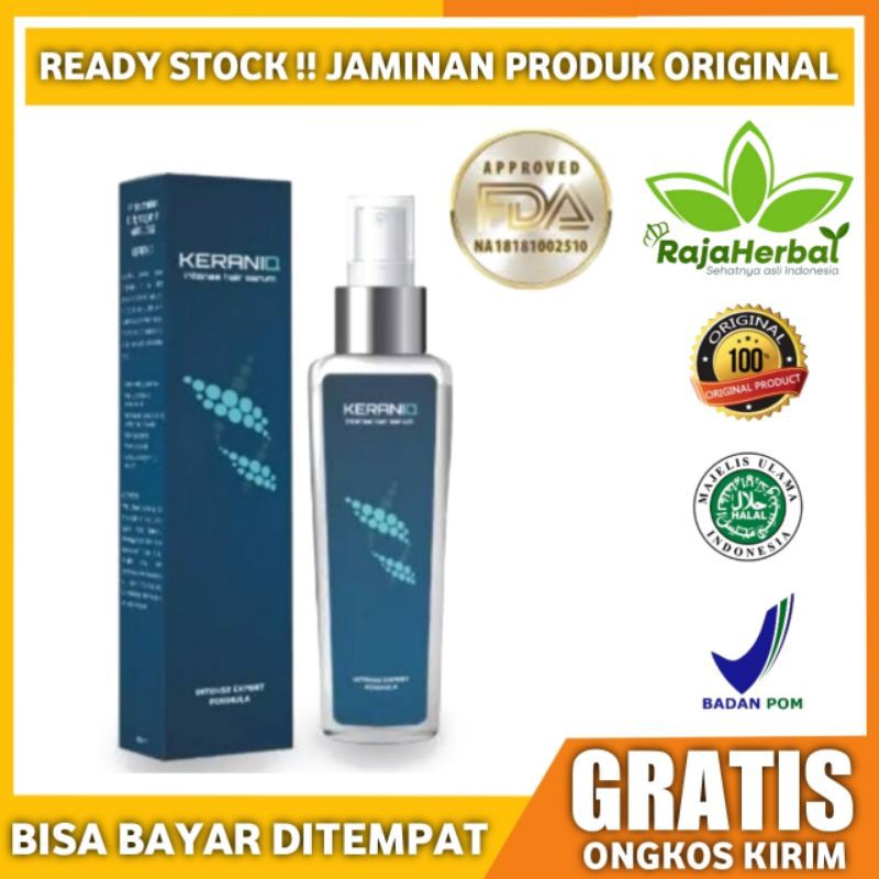 BAYAR DI TEMPAT (COD) Keraniq Hair Serum Obat Penumbuh Rambut Alami ® Penyubur Sel Sel Rambut Cepat