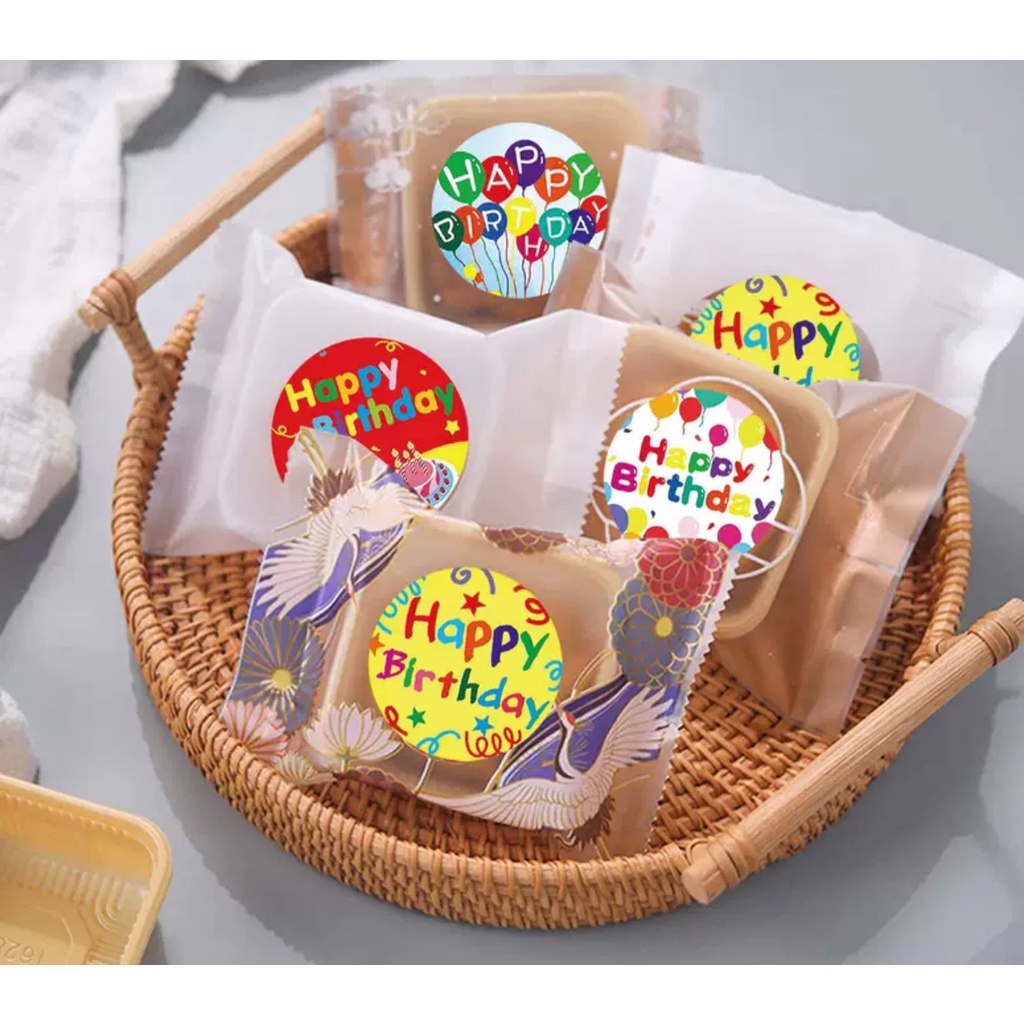 

10pcs 3.8cm Sticker Birthday Ultah Ulang Tahun Kado Gift Box Kartu Ucapan Sticker ultah stiker