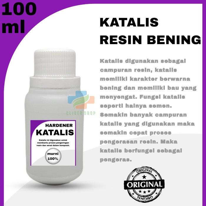 KATALIS UNTUK RESIN BENING 100 ML / KATALIS RESIN BENING / KATALIS