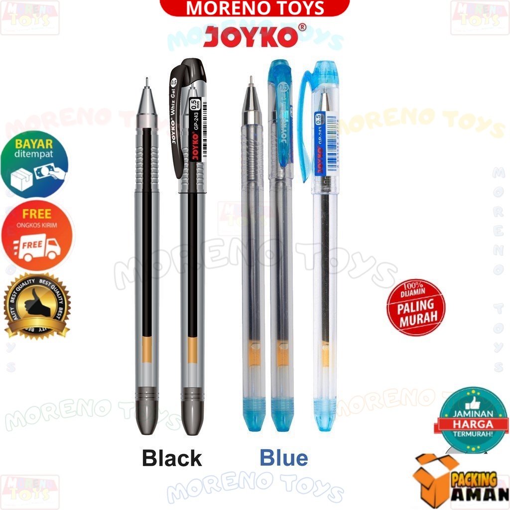 

Pulpen cair Pen Joyko GP-243 Whiz Gel 0.5 mm (1 PCS) PROMOSI MURAH