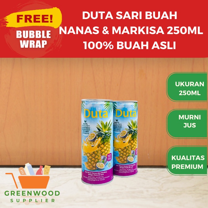 Duta Sari Buah Nanas & Markisa - 250ML [MURNI 100% JUS]