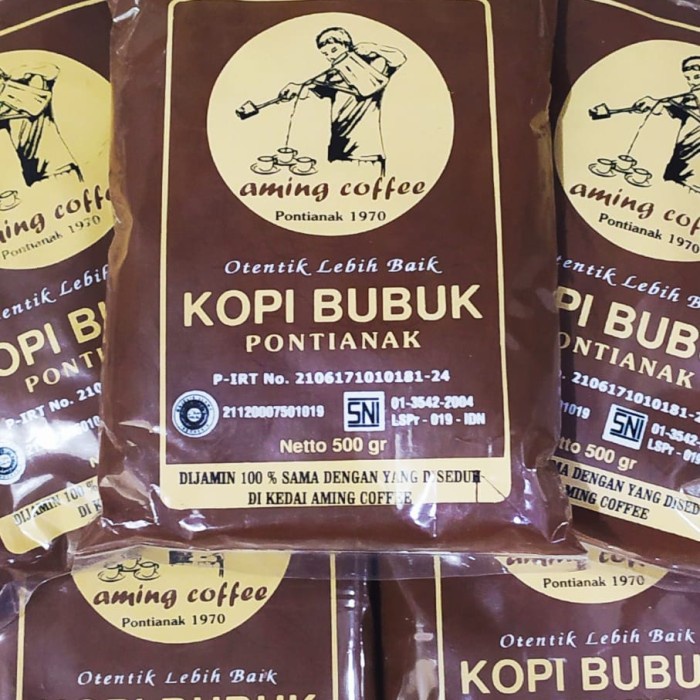 

Kopi Bubuk Aming Pontianak 500 Gram