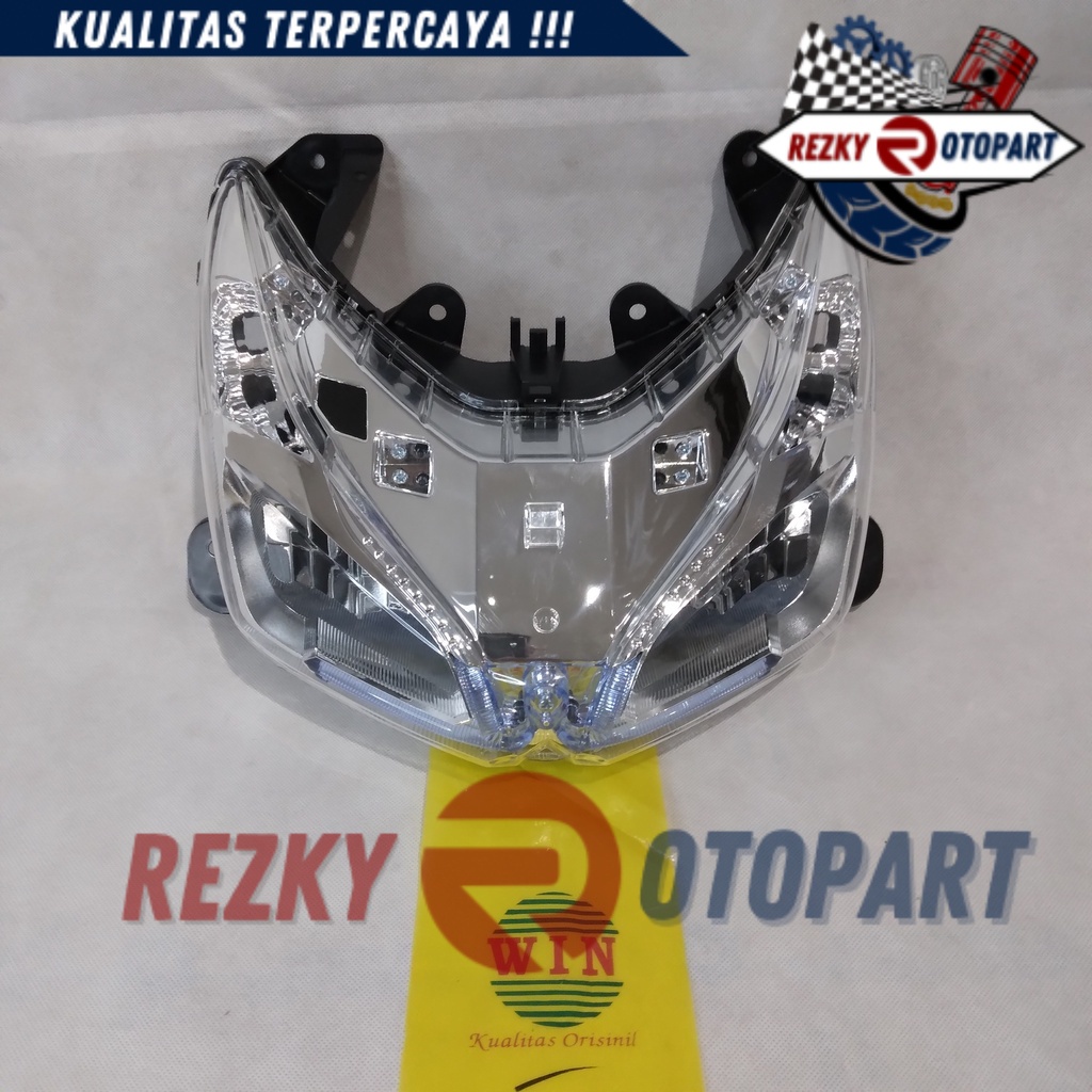 Lampu Depan Vario 110 FI ESP 2012 2013 2014 + LED | reflektor head lamp WIN | headlight senja motor 
