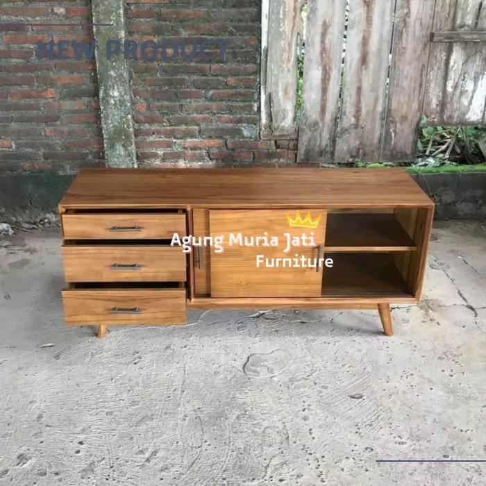 Meja Tv Minimalis Retro 150 Cm