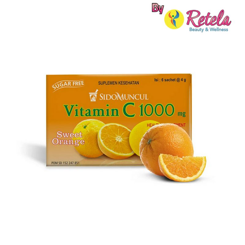 SidoMuncul Vit C1000 Orange 6 Sachet