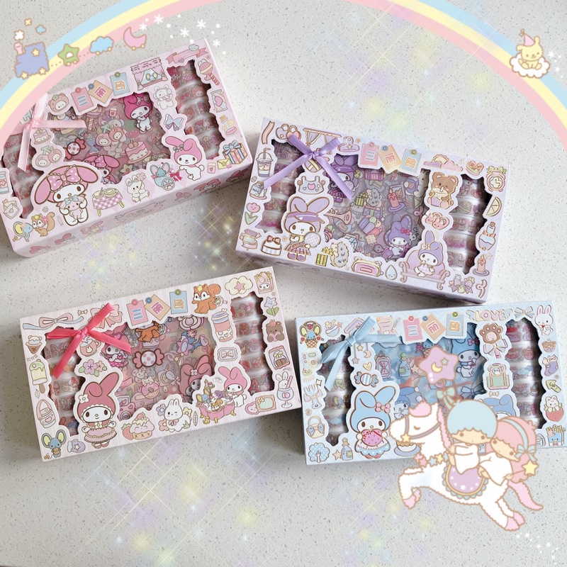 

Sticker dan glitter tape box sanrio my melody
